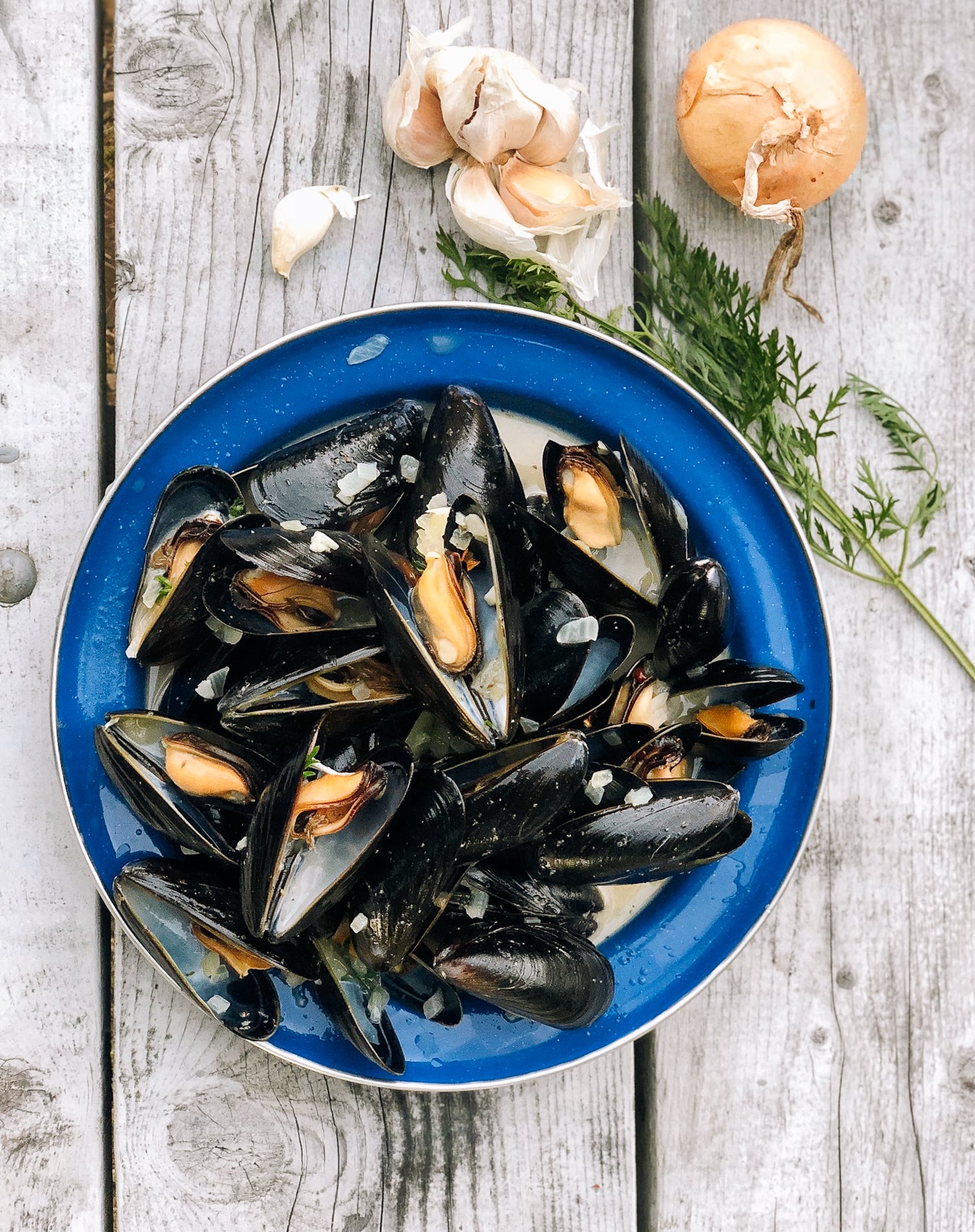 Steamed Mussels from Prince Edward Island