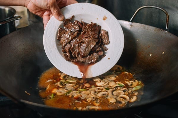 Beef and Mushroom Stir-Fry Rice Plate, by thewoksoflife.com