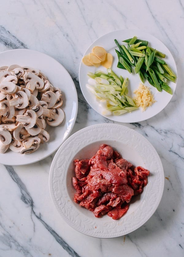 Beef and Mushroom Stir-Fry Rice Plate, by thewoksoflife.com