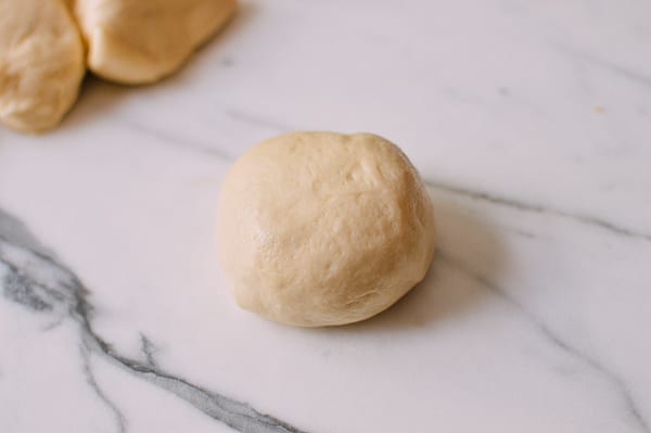 Chinese Pineapple Buns with Roast Pork Filling, by thewoksoflife.com