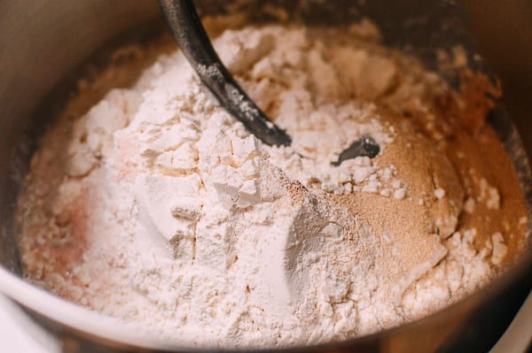 Chinese Pineapple Buns with Roast Pork Filling, by thewoksoflife.com