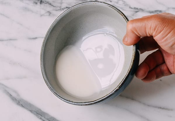 corn starch slurry by thewoksoflife.com