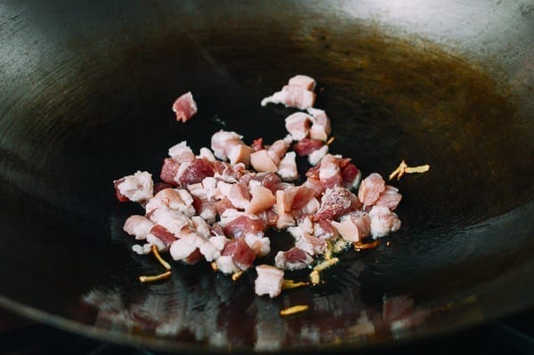 Easy Pork Belly & Mushroom Rice Bowl, by thewoksoflife.com