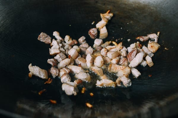 Easy Pork Belly & Mushroom Rice Bowl, by thewoksoflife.com