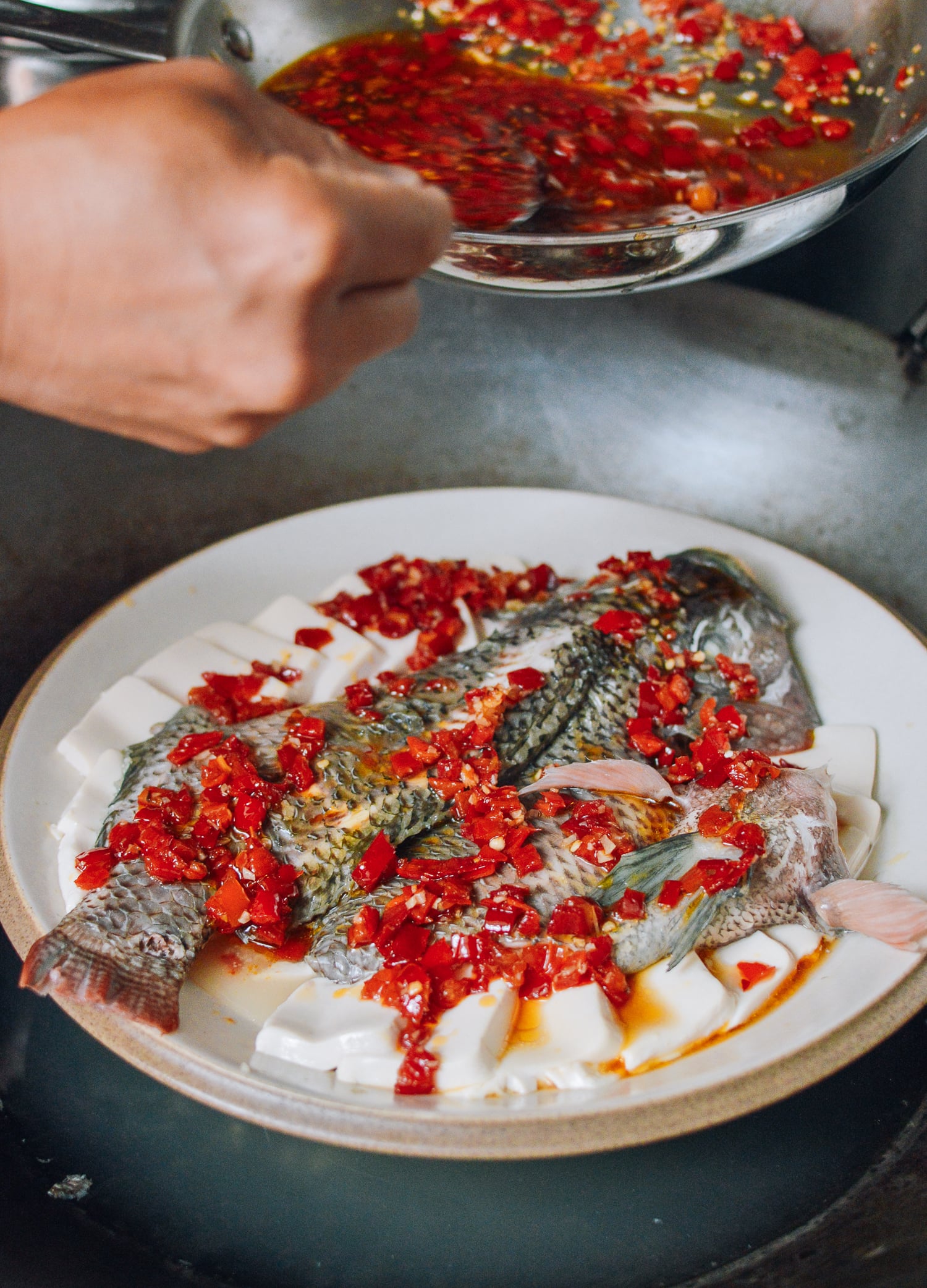 Steamed Tilapia: Hunan-Style Whole Fish, by thewoksoflife.com