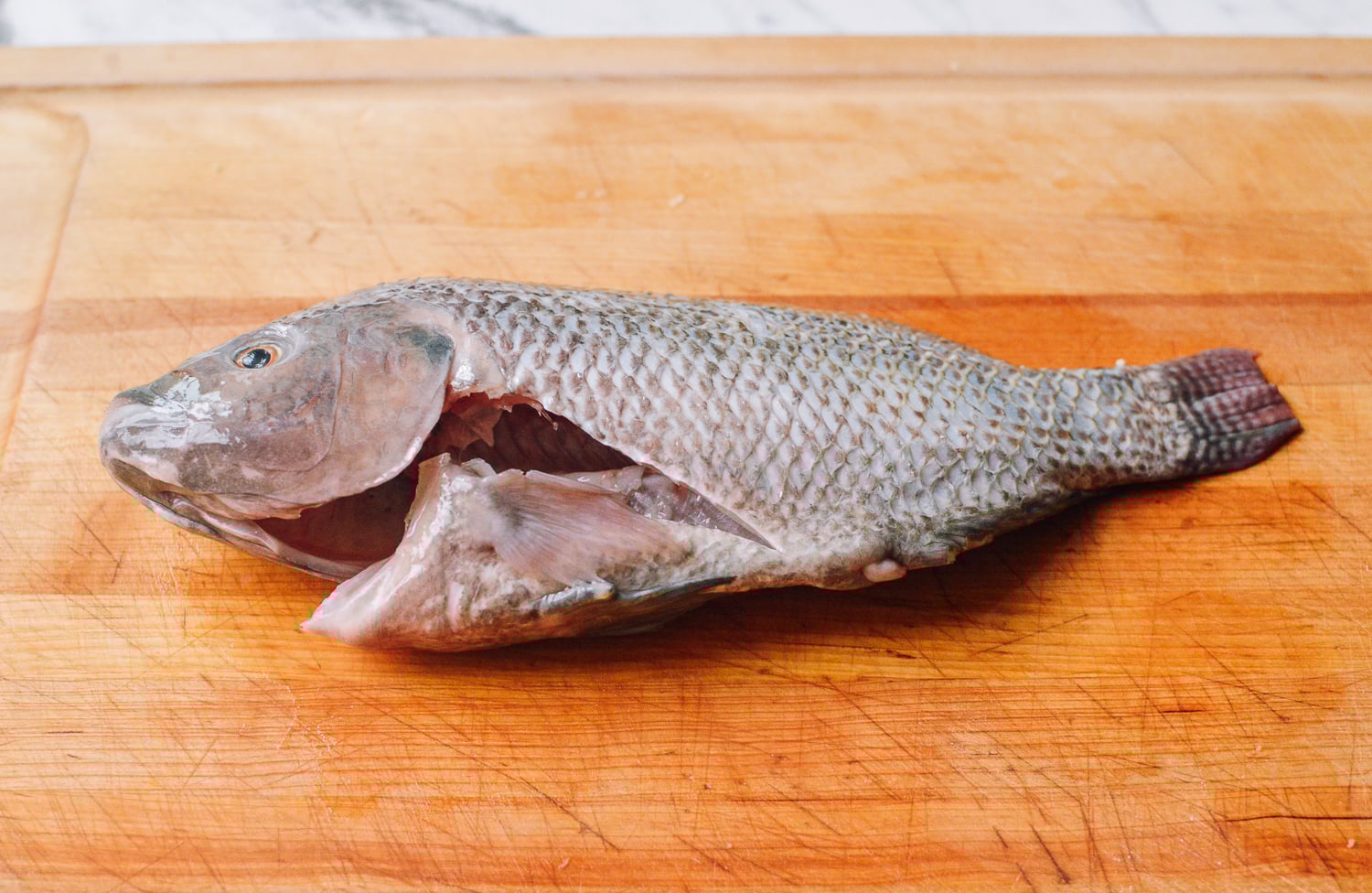 Steamed Tilapia: Hunan-Style Whole Fish, by thewoksoflife.com