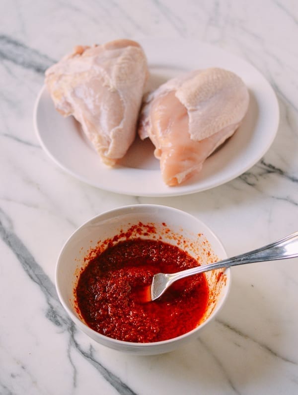 Thai Chicken Salad with Red Curry Butternut Squash, by thewoksoflife.com