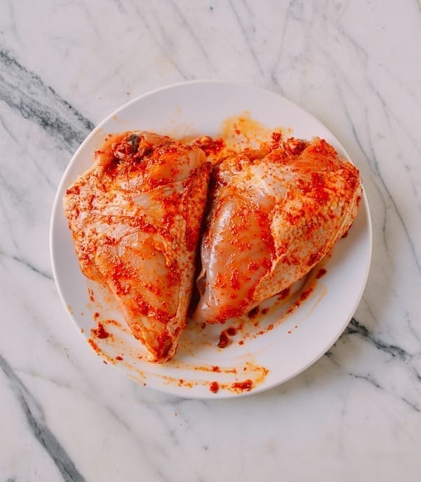 Thai Chicken Salad with Red Curry Butternut Squash, by thewoksoflife.com