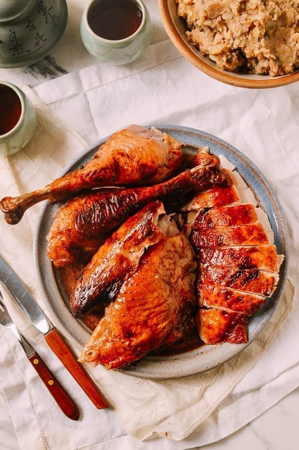 Honey Glazed Cantonese Turkey, by thewoksoflife.com
