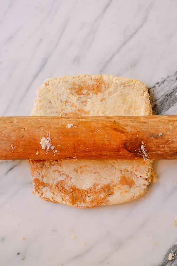 Peanut Butter & Jelly Scones, by thewoksoflife.com