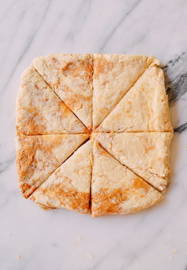 Peanut Butter & Jelly Scones, by thewoksoflife.com