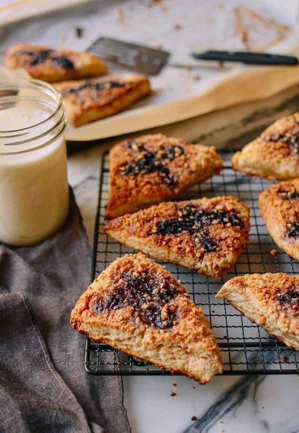Peanut Butter and Jelly Scones