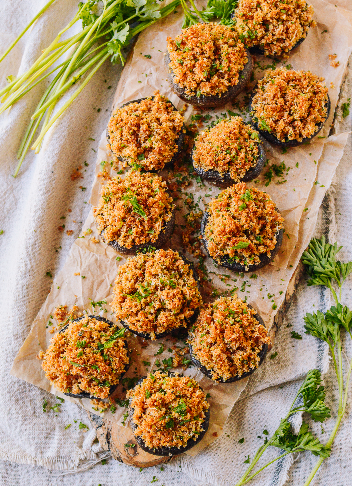 Classic, Easy Stuffed Mushrooms, by thewoksoflife.com