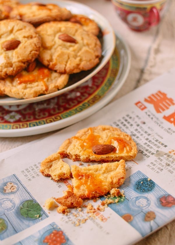 Old-Fashioned Chinese Almond Cookies, by thewoksoflife.com