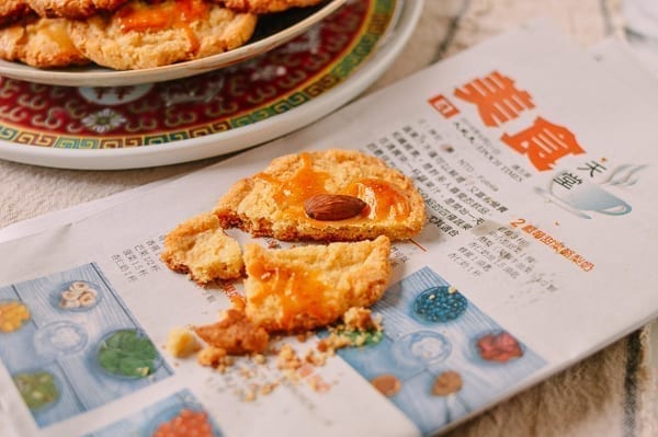 Old-Fashioned Chinese Almond Cookies, by thewoksoflife.com