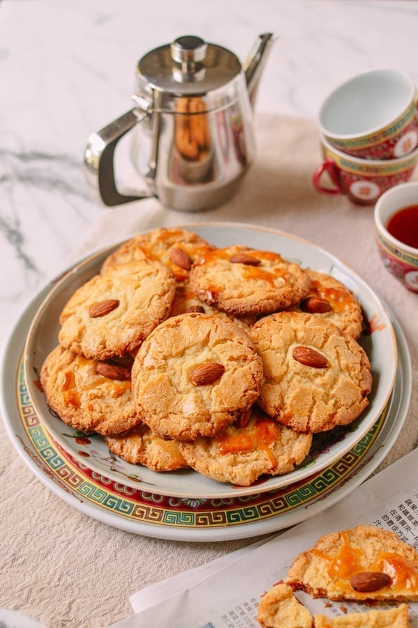 Old-Fashioned Chinese Almond Cookies, by thewoksoflife.com