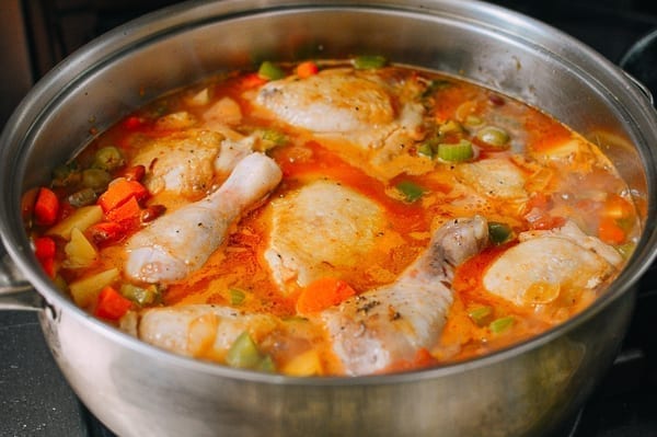 Spanish Chicken Stew, by thewoksoflife.com