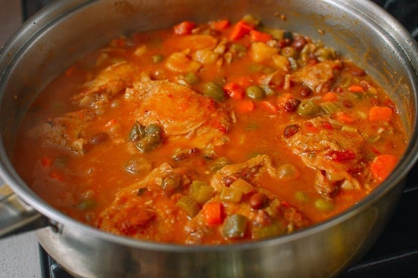 Spanish Chicken Stew, by thewoksoflife.com