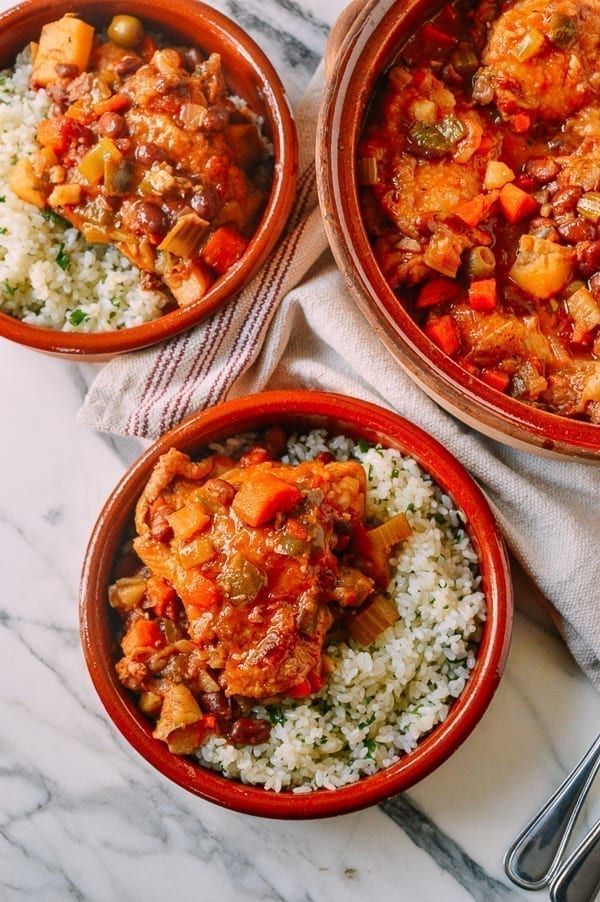 Spanish Chicken Stew, by thewoksoflife.com