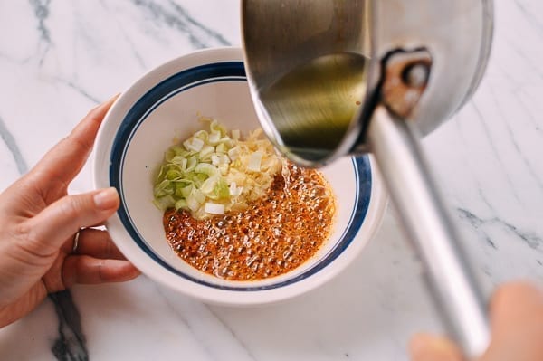 Suan Ni Bai Rou (Sliced Pork with Garlic Sauce), by thewoksoflife.com