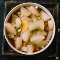 Tasty Boiled Daikon, by thewoksoflife.com