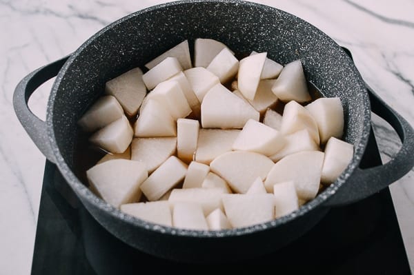 Boiled Daikon, by thewoksoflife.com