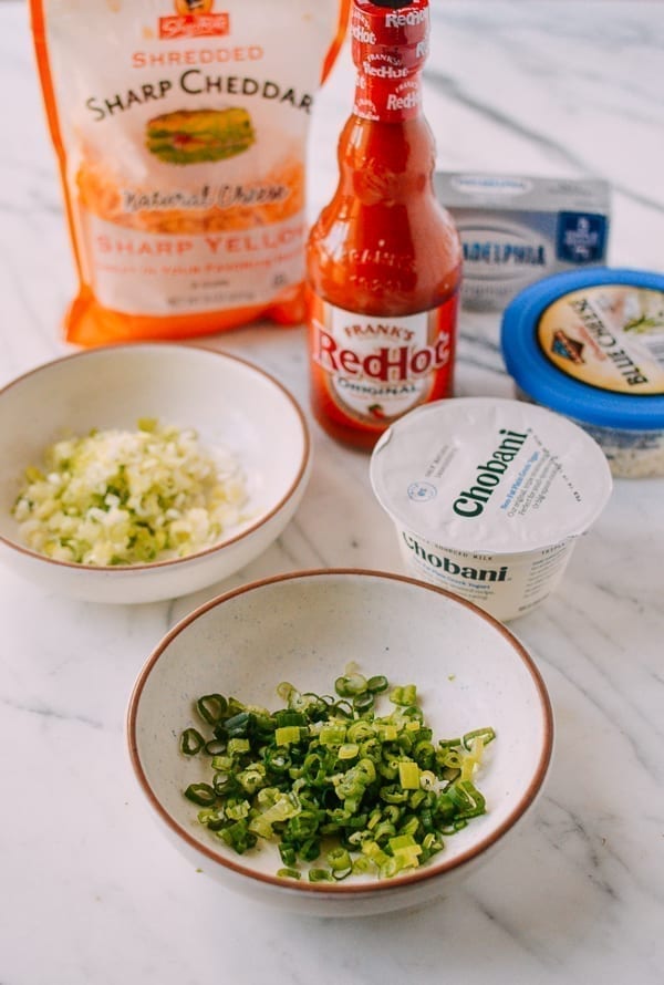 Buffalo Chicken Dip, by thewoksoflife.com