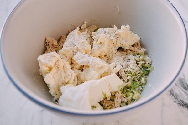 Buffalo Chicken Dip, by thewoksoflife.com