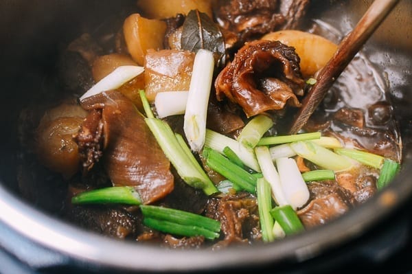 Cantonese Instant Pot Braised Beef with Radish, by thewoksoflife.com