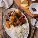 Cantonese Instant Pot Braised Beef with Radish, by thewoksoflife.com