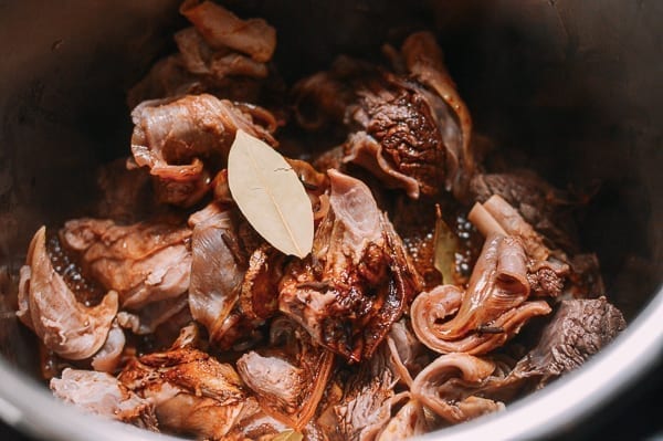 Cantonese Instant Pot Braised Beef with Radish, by thewoksoflife.com