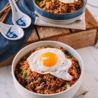 Hamburger Fried Rice, by thewoksoflife.com