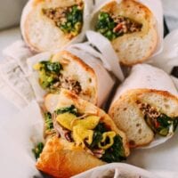 Italian Pork Sandwiches, by thewoksoflife.com