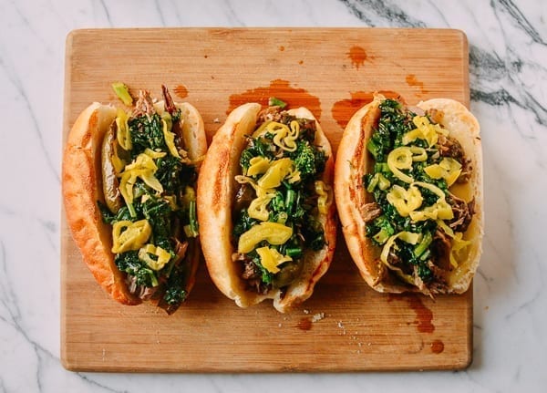 Italian Pork Sandwiches, by thewoksoflife.com