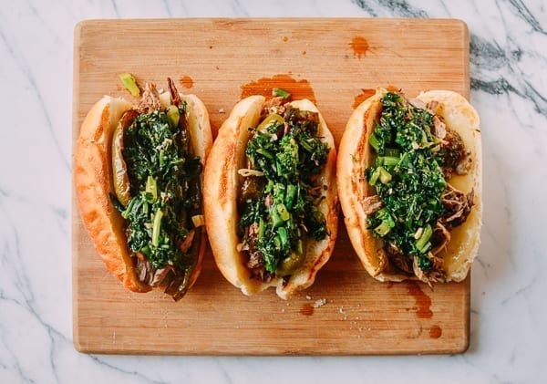Philly Pork Sandwiches, by thewoksoflife.com