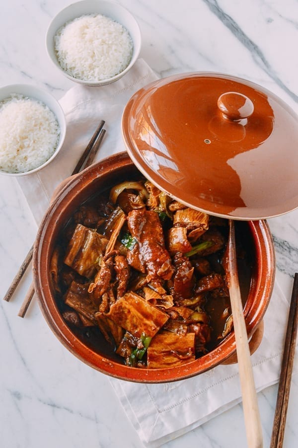 Pork Rib Stew with Foo Jook and Chee Hou Sauce, by thewoksoflife.com