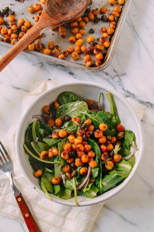 Roasted Chickpeas, by thewoksoflife.com