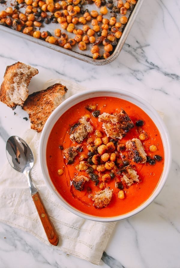 Roasted Chickpeas, by thewoksoflife.com