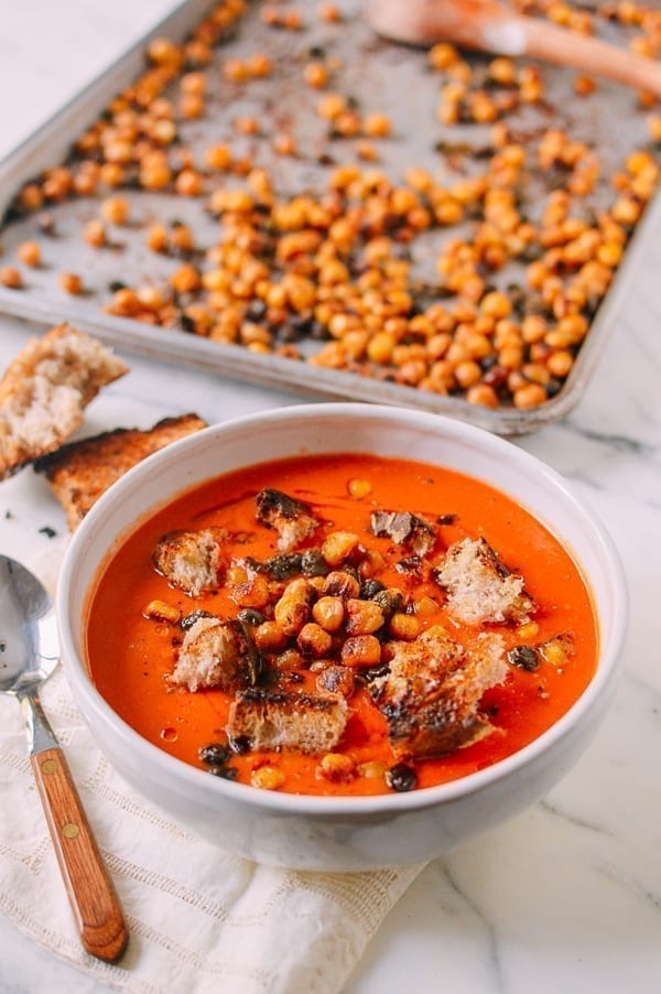 Roasted Chickpeas, by thewoksoflife.com