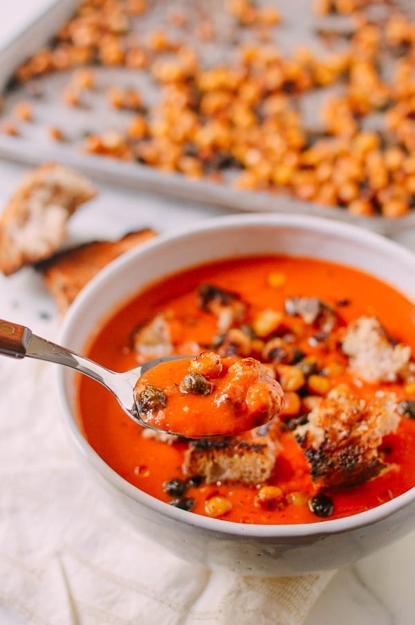 Roasted Chickpeas, by thewoksoflife.com