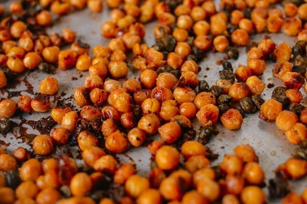 Roasted Chickpeas, by thewoksoflife.com