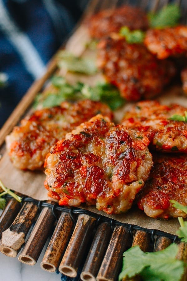 Chinese Shrimp Cakes, by thewoksoflife.com