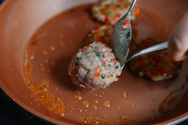 Chinese Shrimp Cakes, by thewoksoflife.com