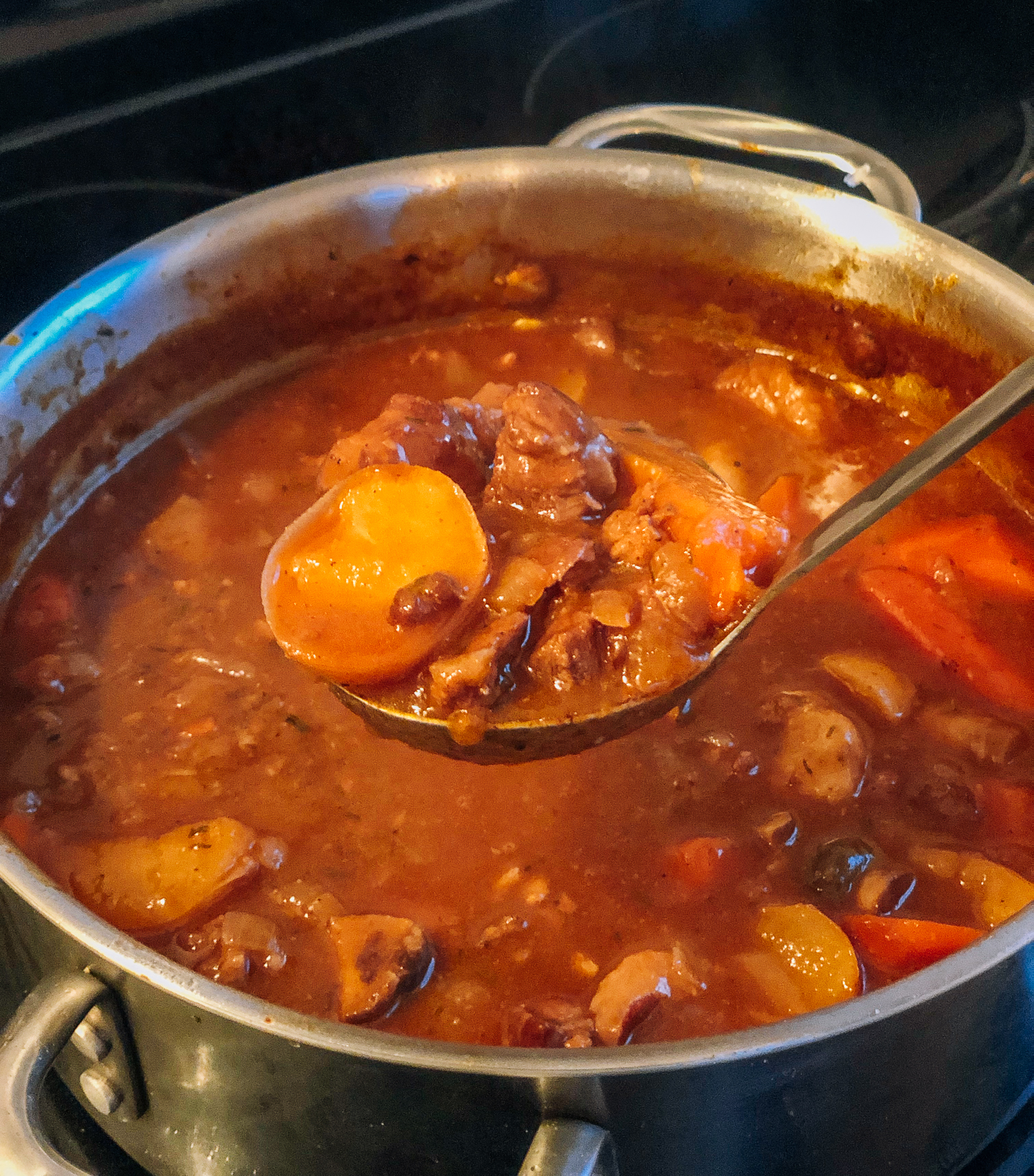 Winter Lamb Stew with Spicy Sausage, by thewoksoflife.com
