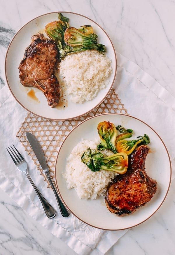Asian Pork Chops, by thewoksoflife.com