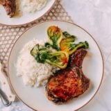 Asian Pork Chops, by thewoksoflife.com