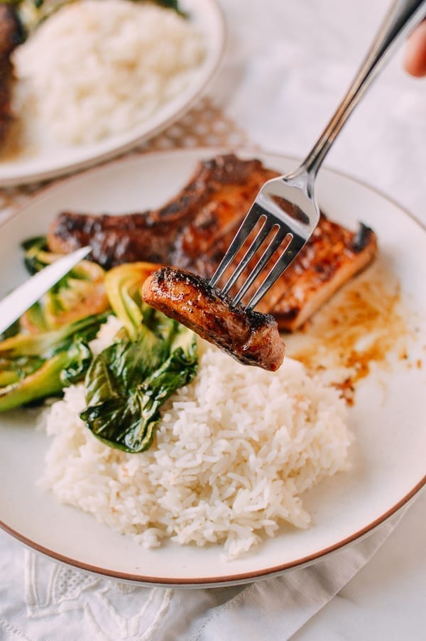 Asian Pork Chops, by thewoksoflife.com