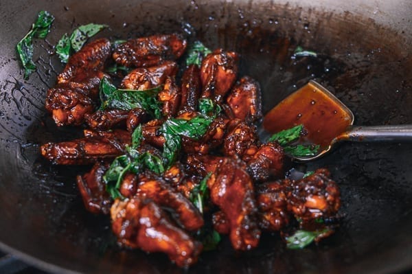 Three Cup Chicken (San Bei Ji), by thewoksoflife.com