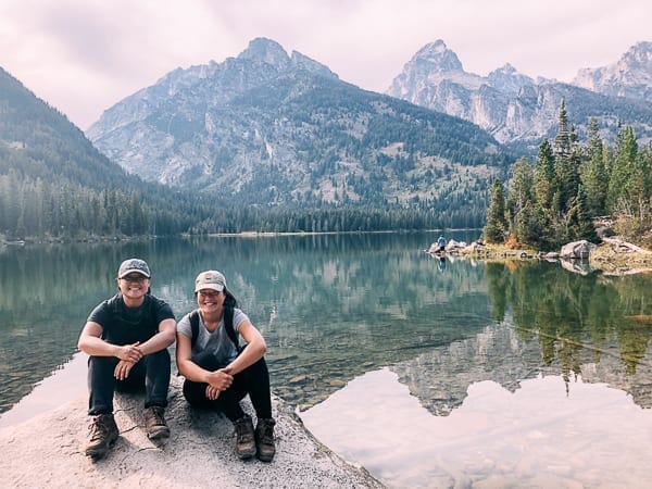 Sarah & Kaitlin from the Woks of Life in Grand Teton National Park, thewoksoflife.com