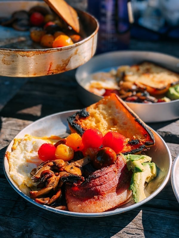 camping english breakfast, thewoksoflife.com